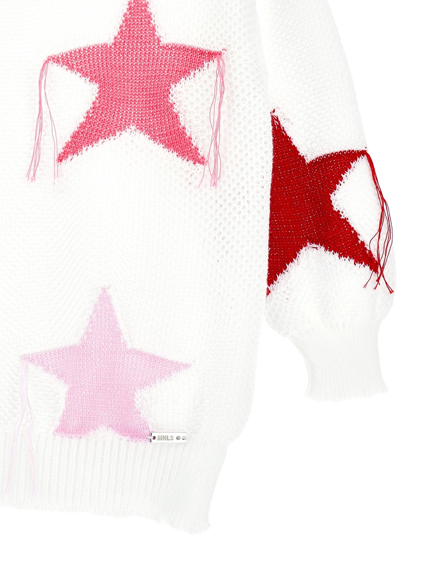 Maxi-star cotton pullover