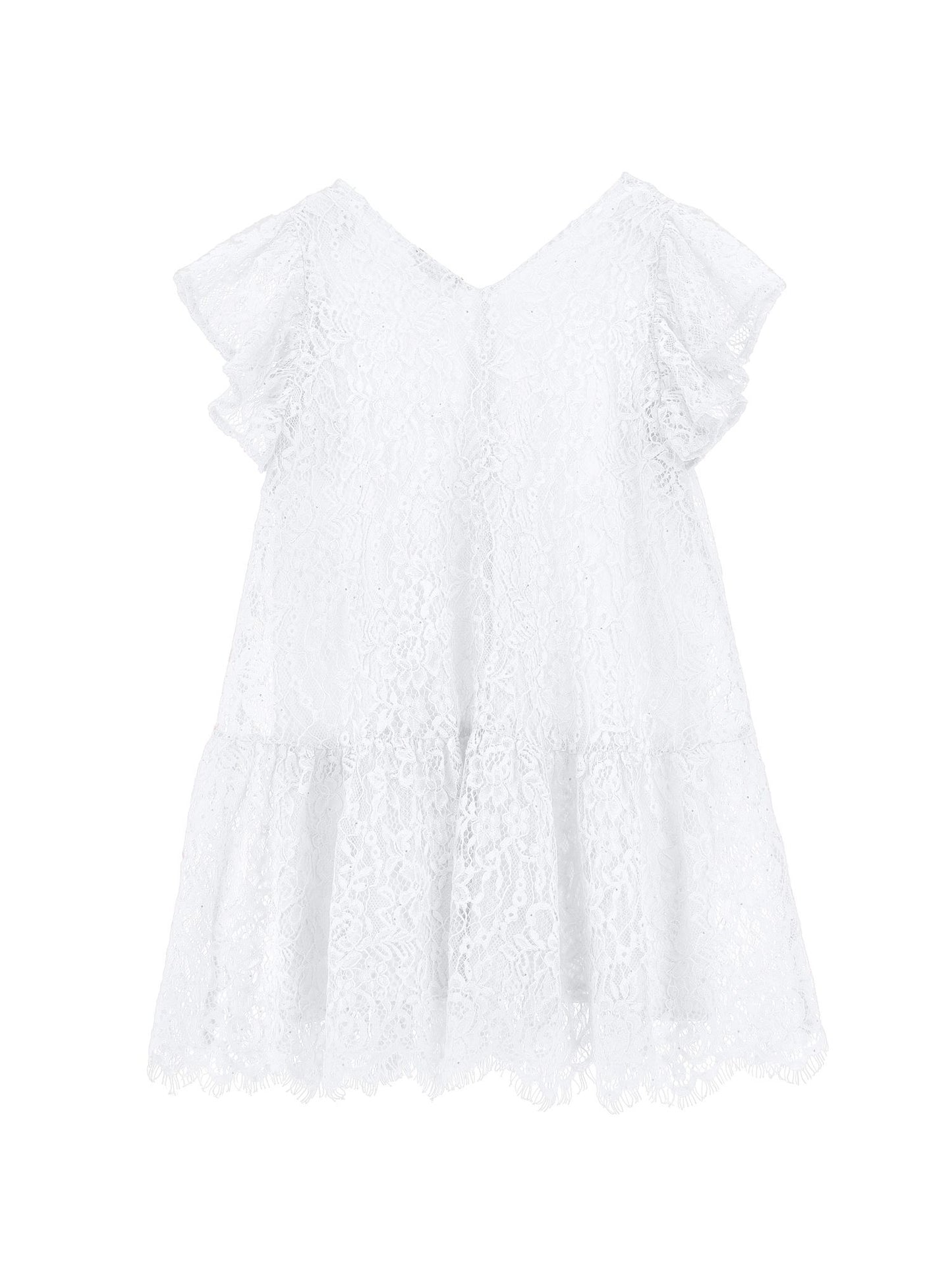 Robe en dentelle à taille basse