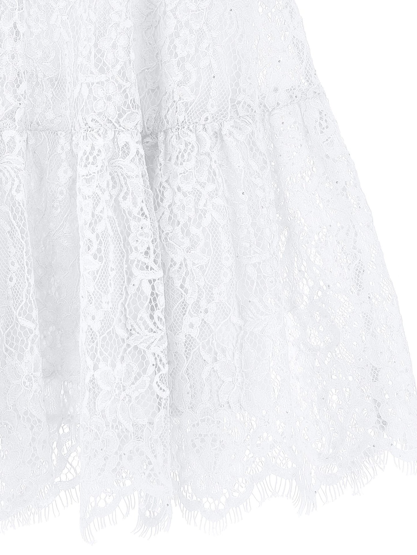 Robe en dentelle à taille basse