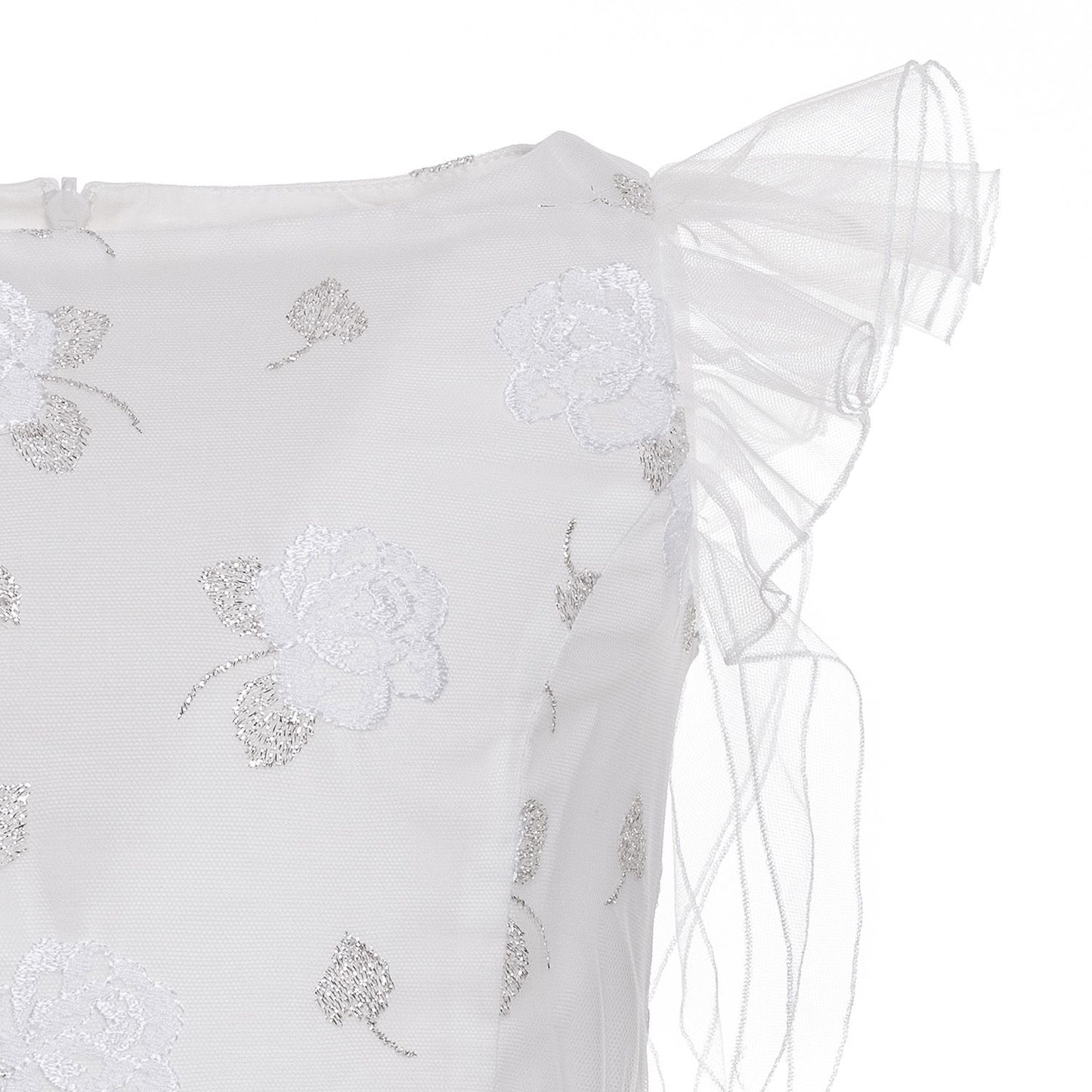 Abito tulle ricamo rose