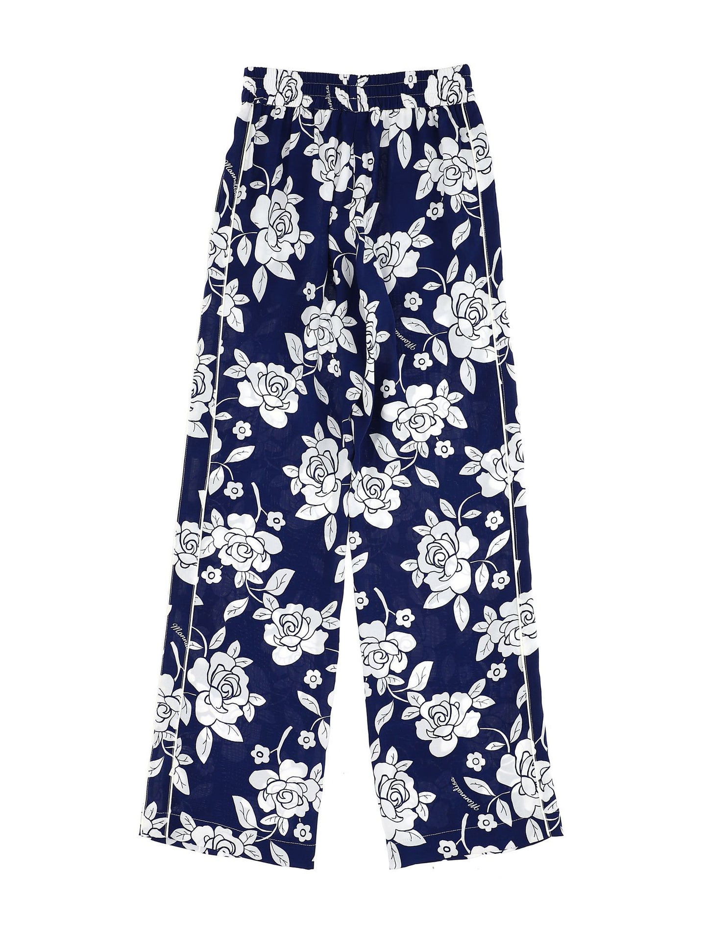 Rose print trousers