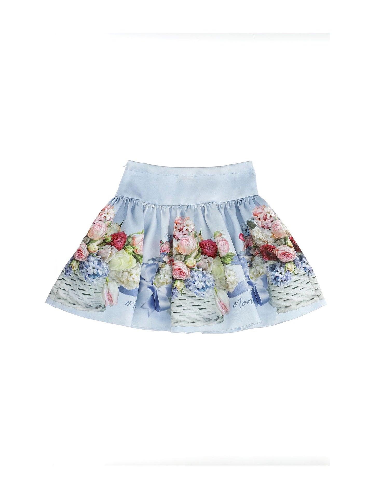 Printed mikado skirt