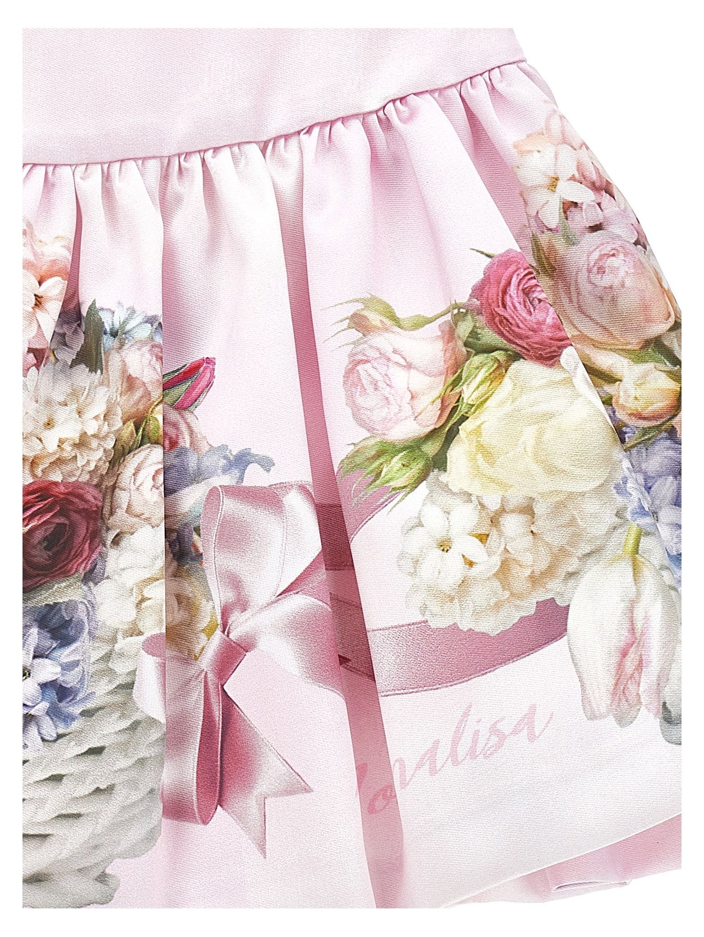 Printed mikado skirt