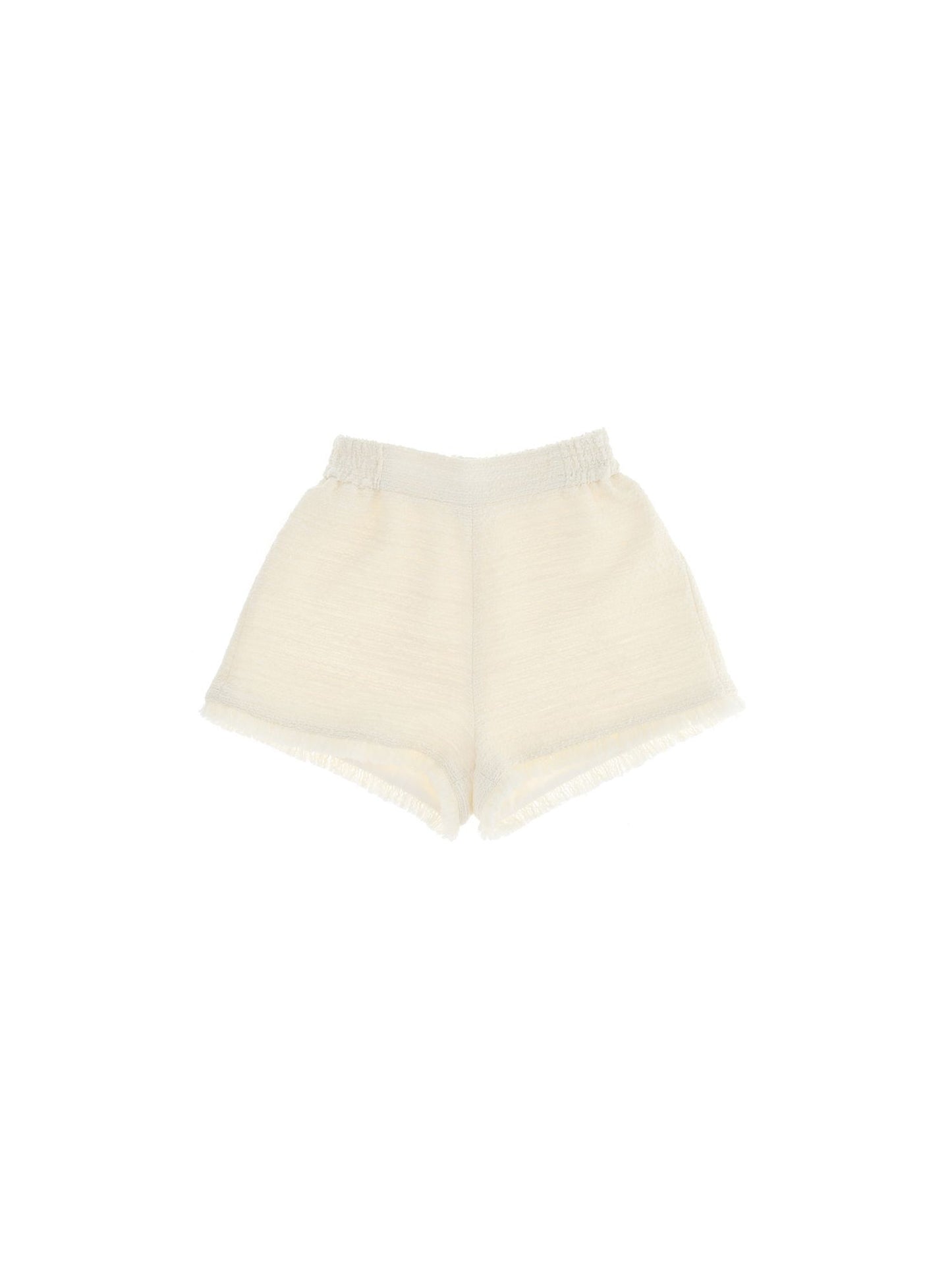 Striped bouclè shorts