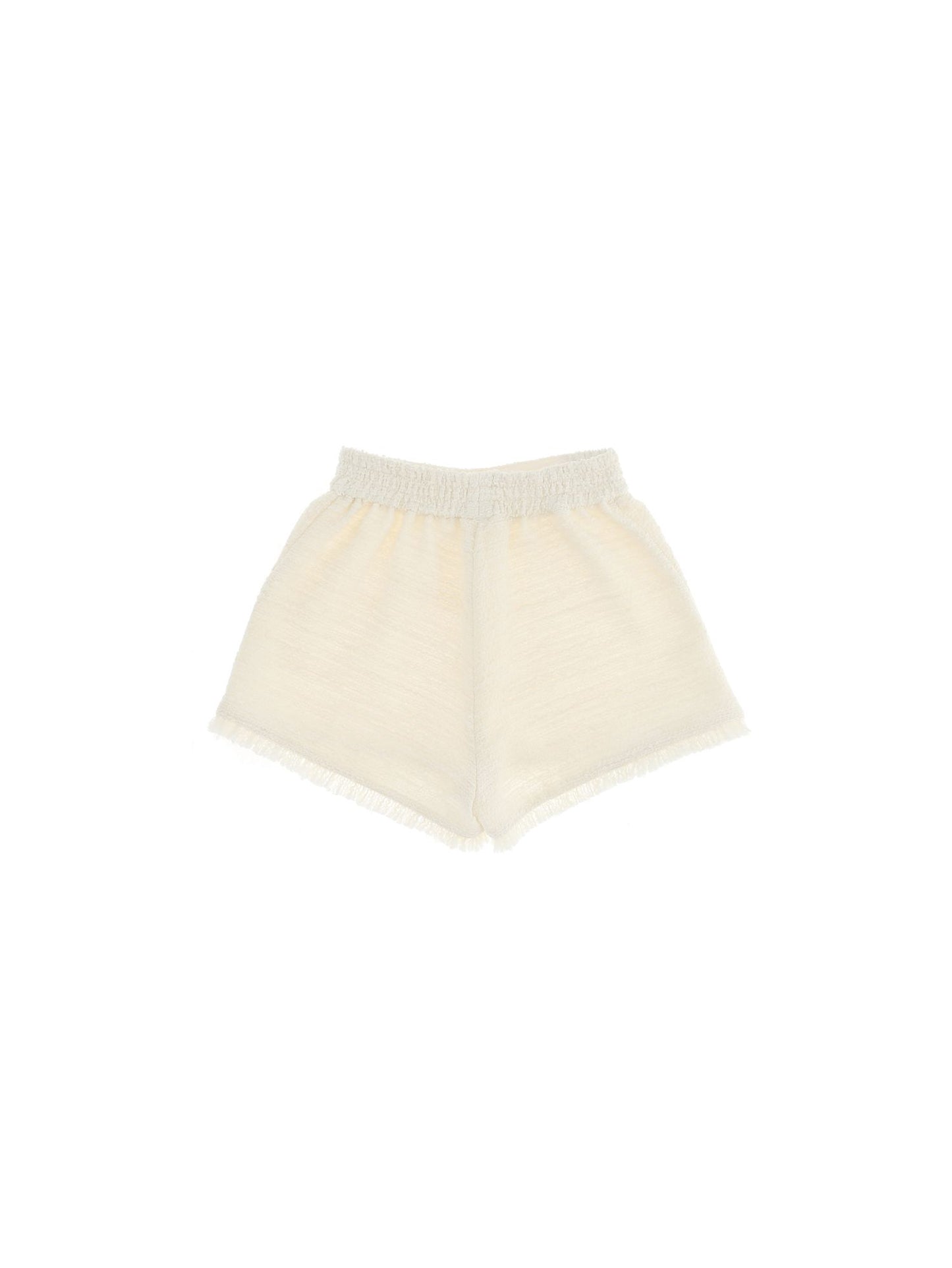 Striped bouclè shorts