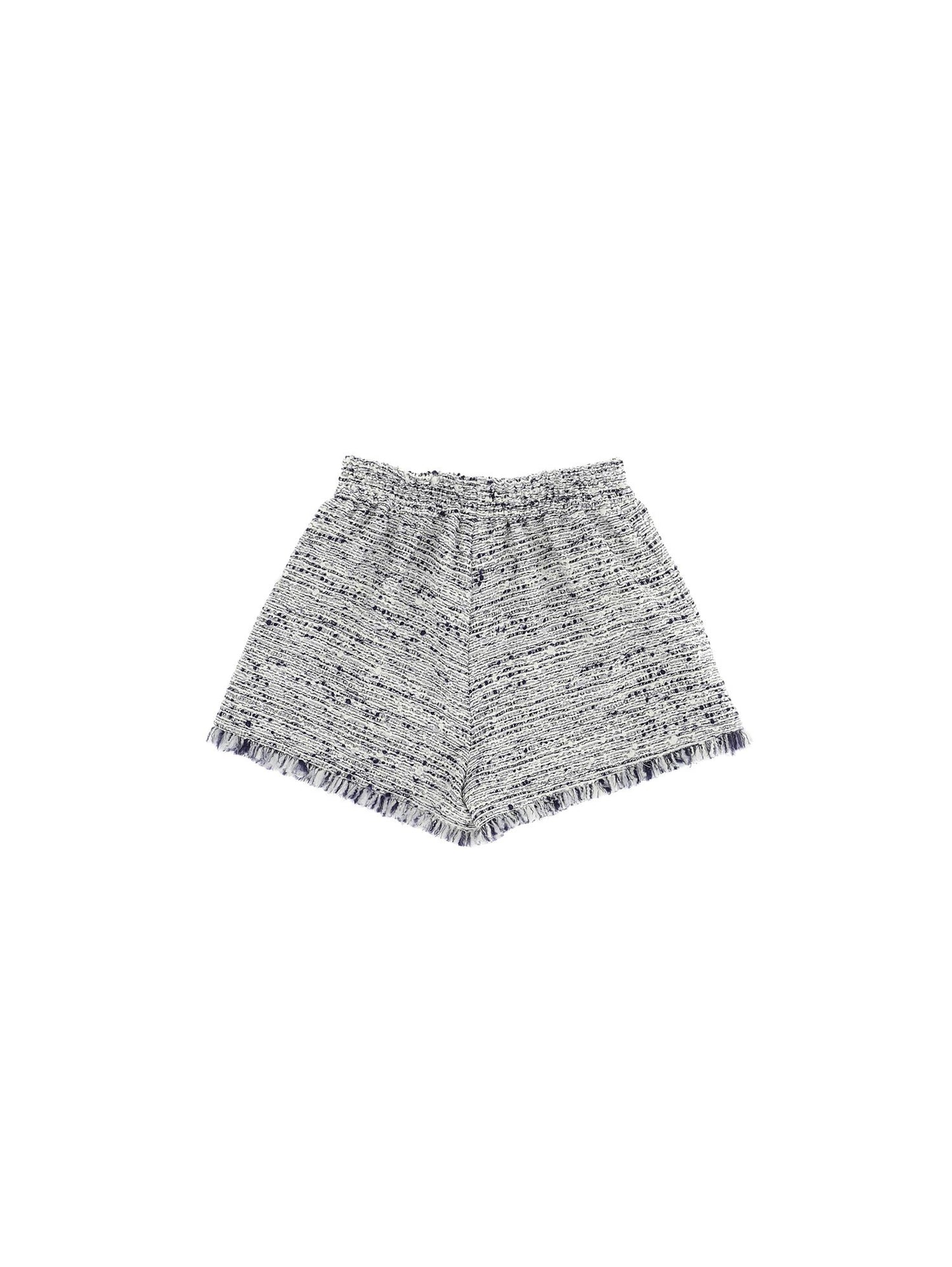 Striped bouclè shorts