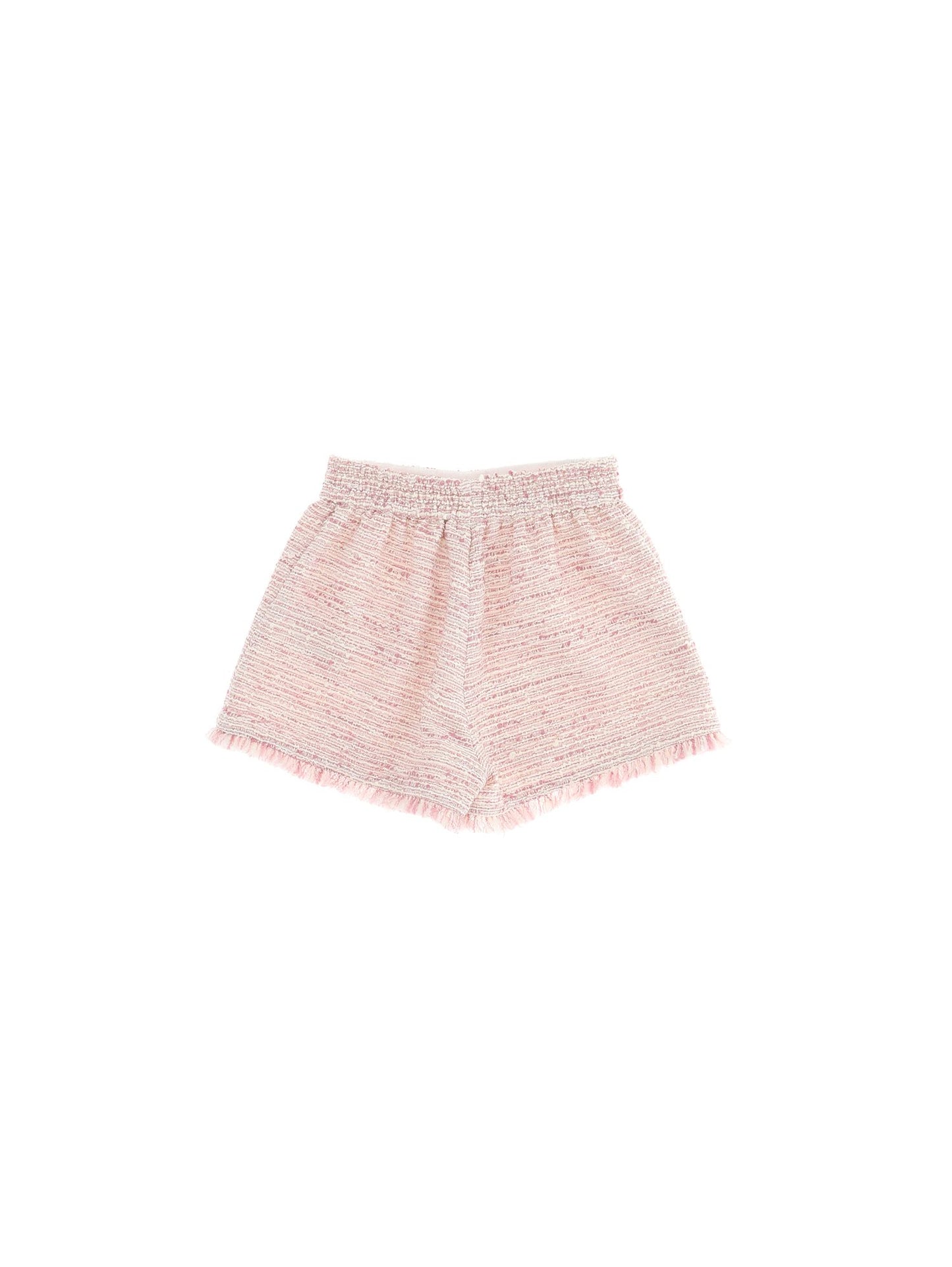 Striped bouclè shorts