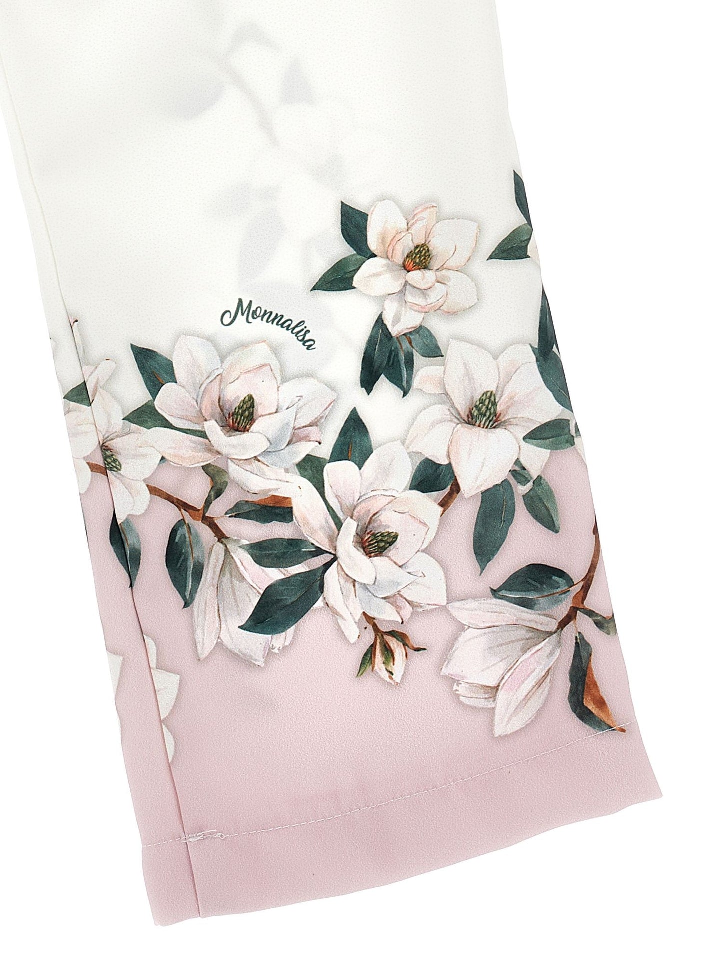 Magnolia print palazzo trousers