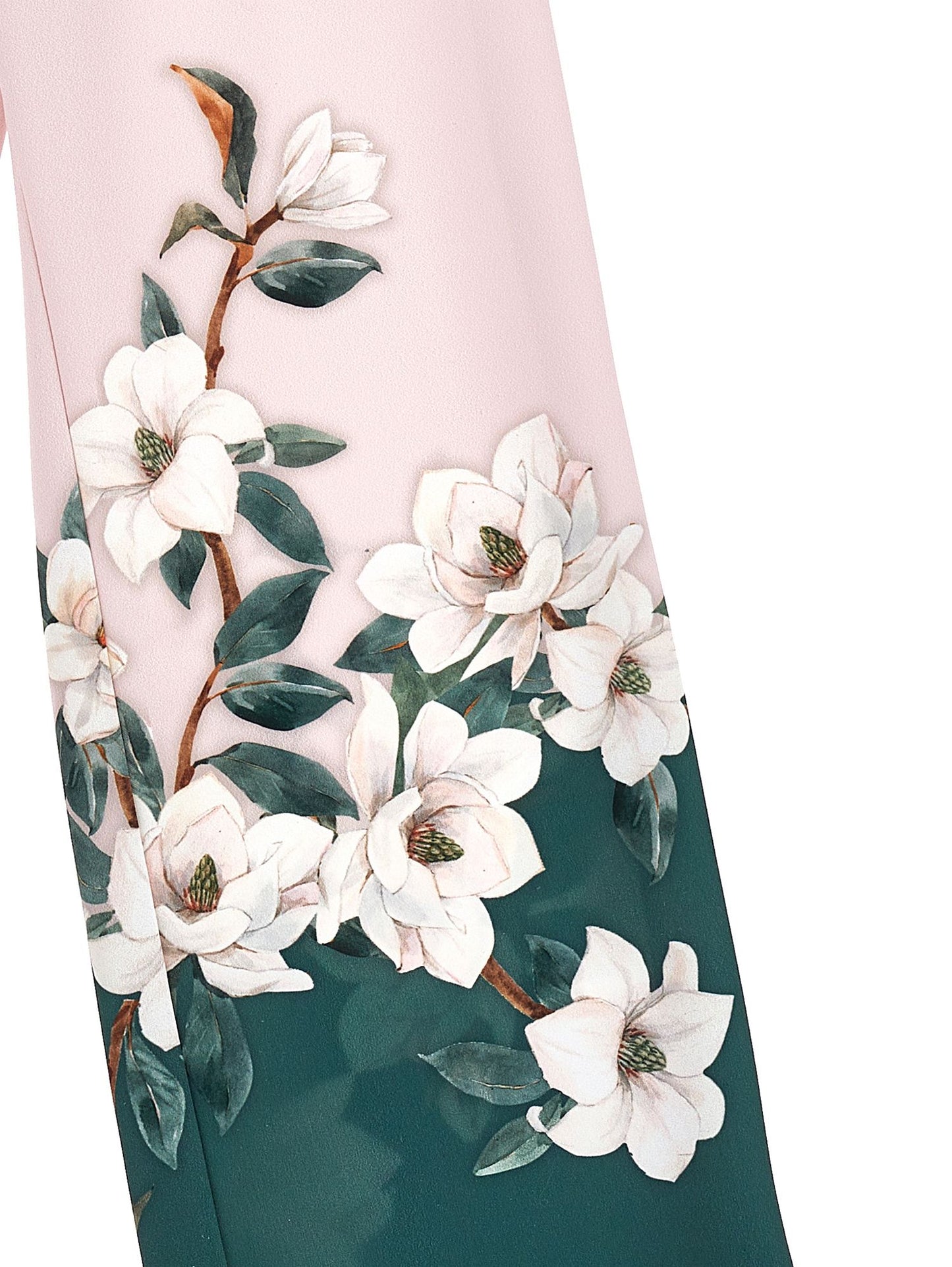 Magnolia print palazzo trousers