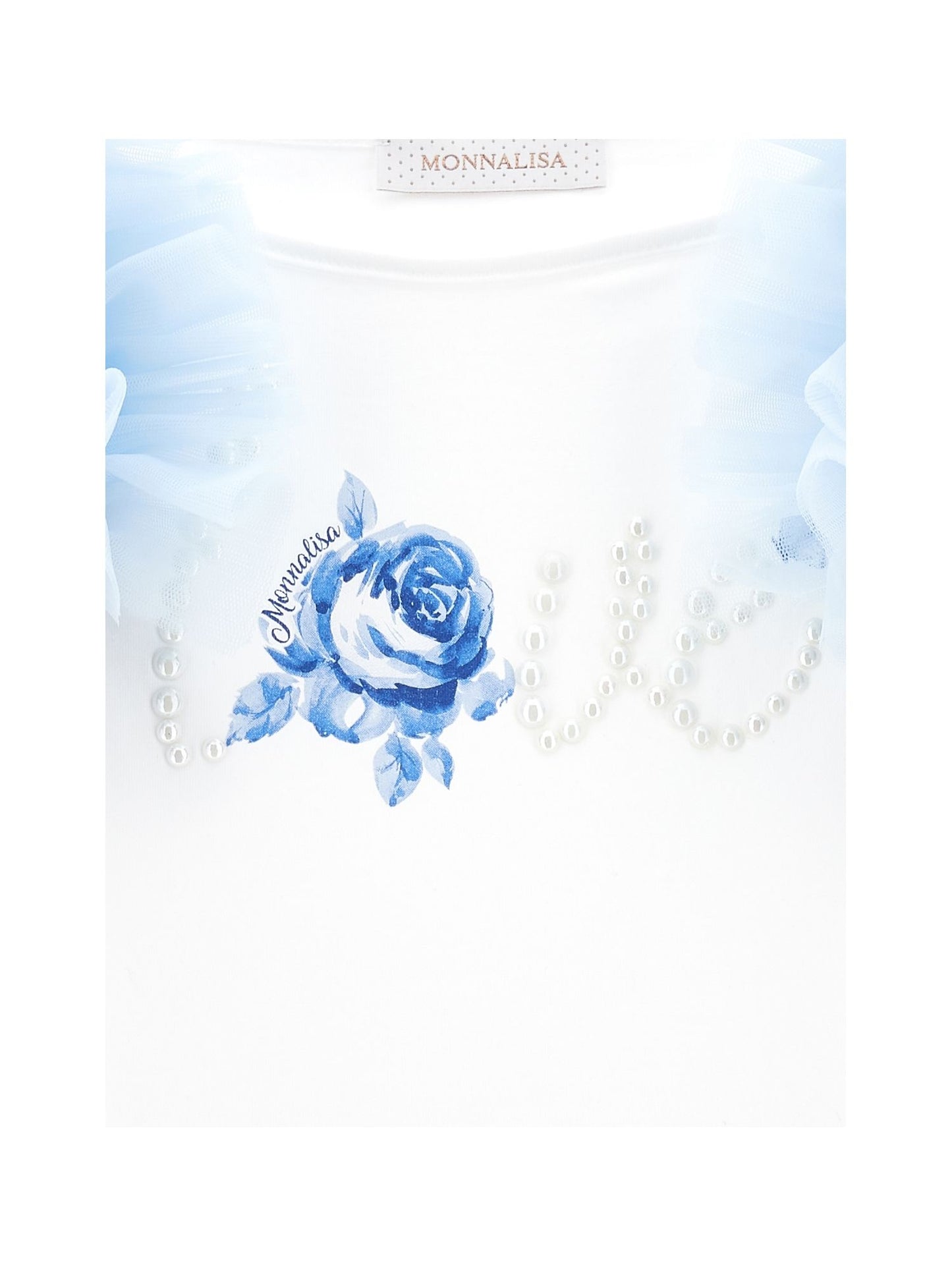T-shirt jersey con galette e LOVE