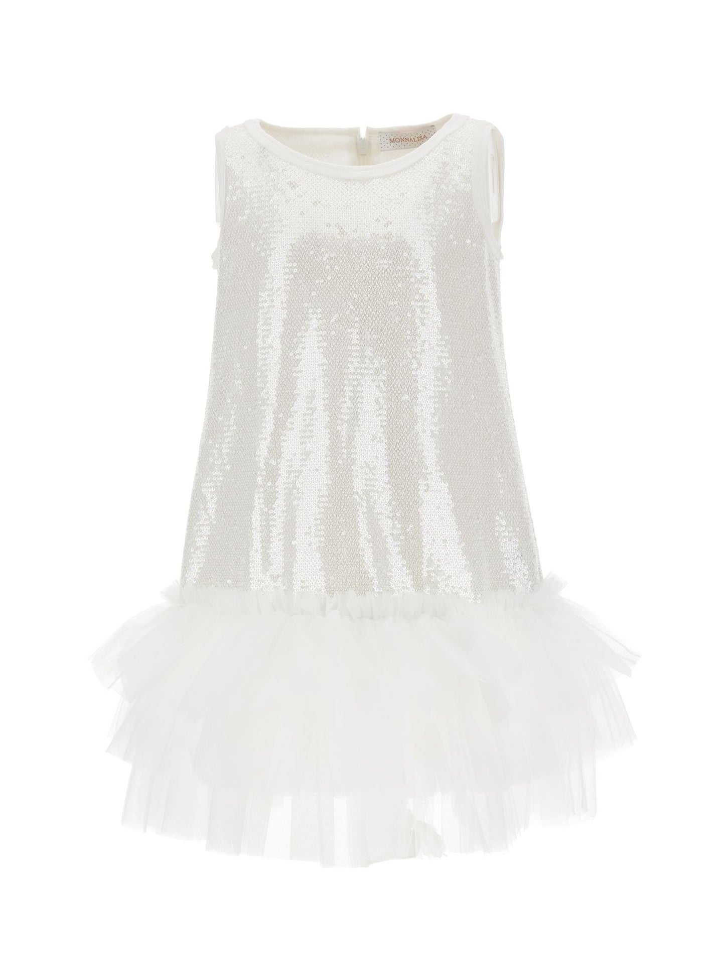 Abito paillettes con tulle
