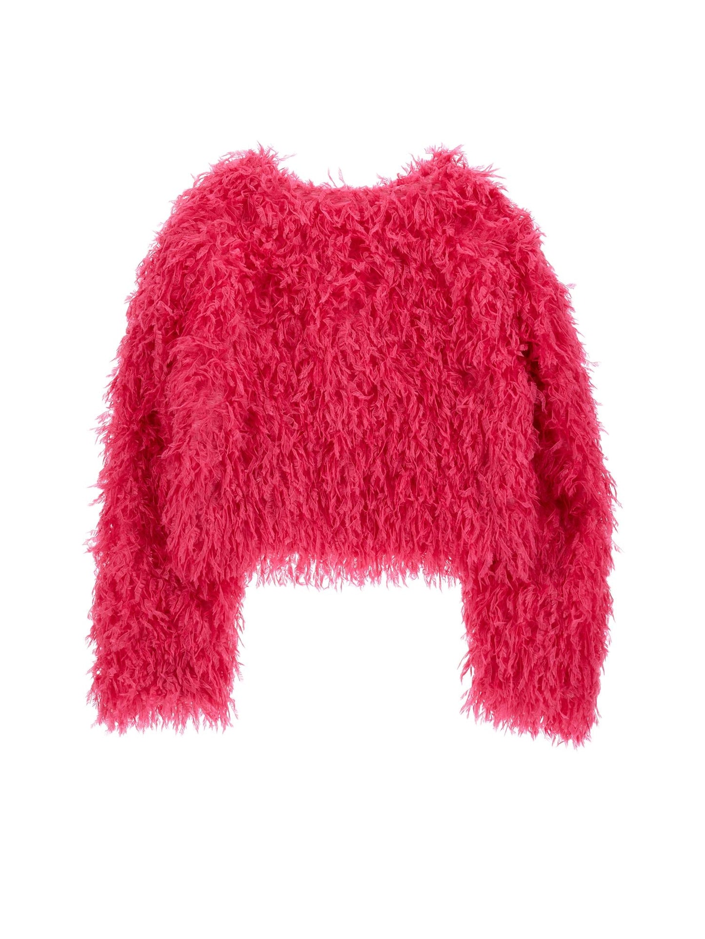 Feather-effect bolero