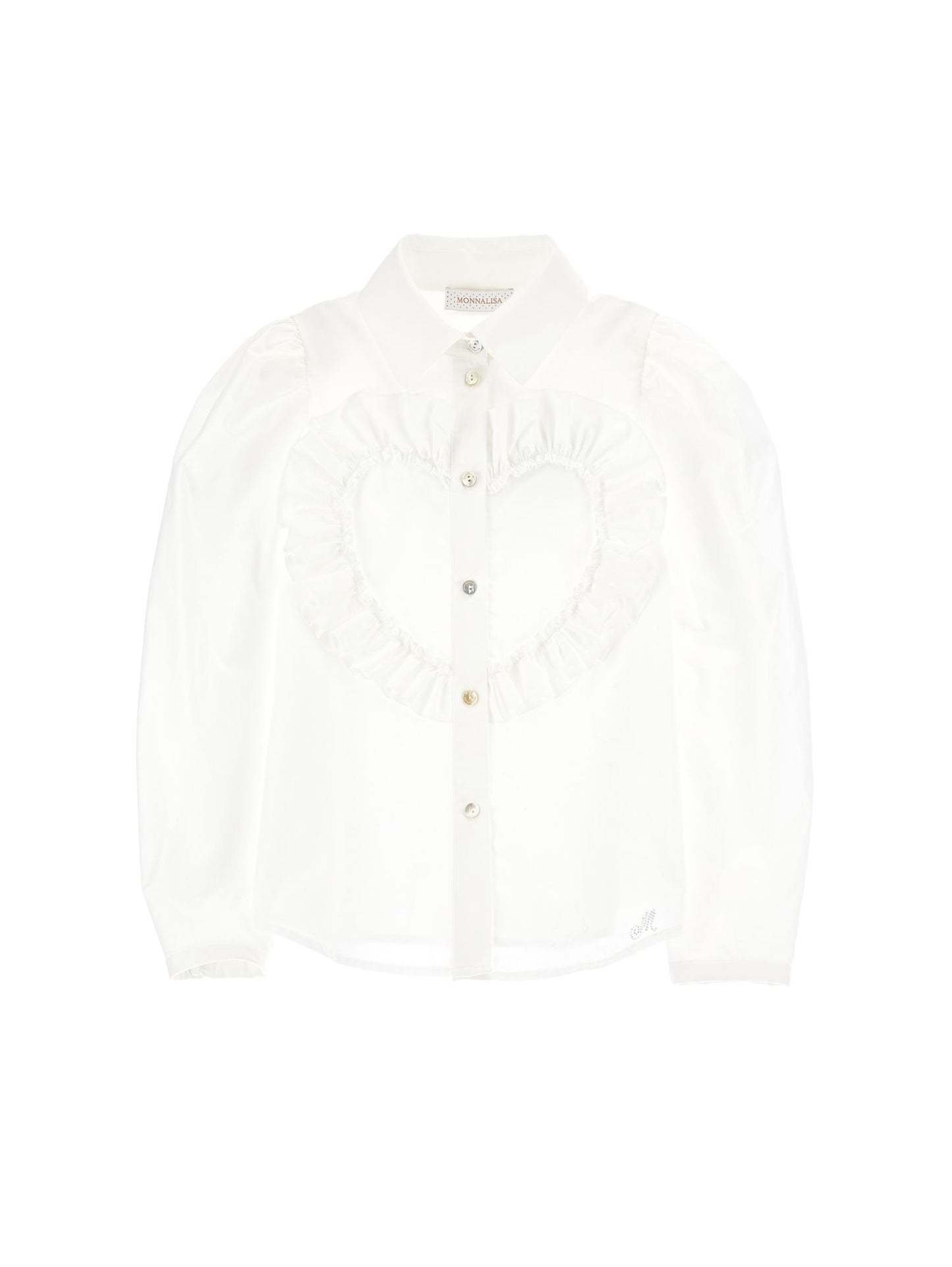 Poplin shirt with heart