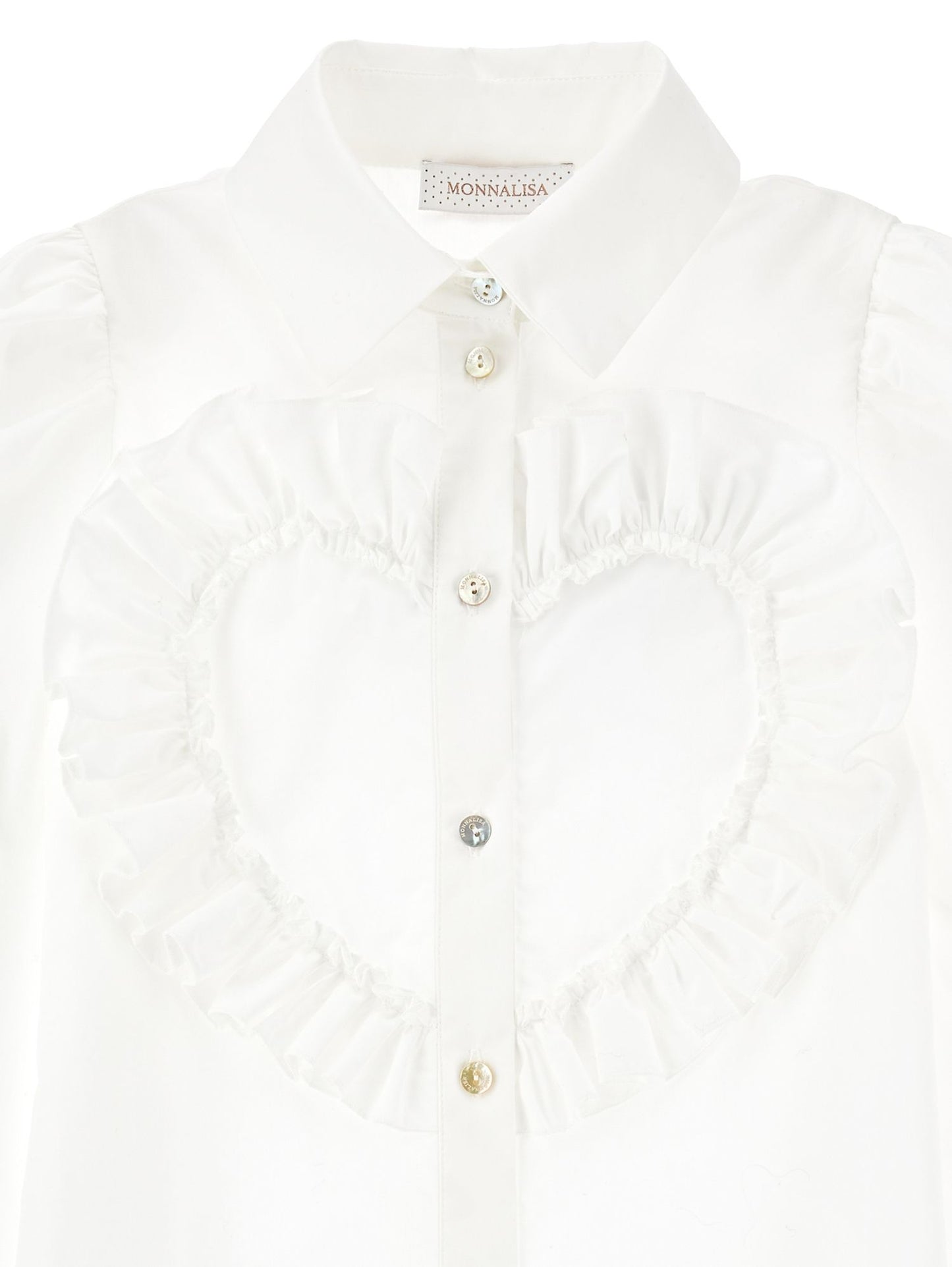Poplin shirt with heart