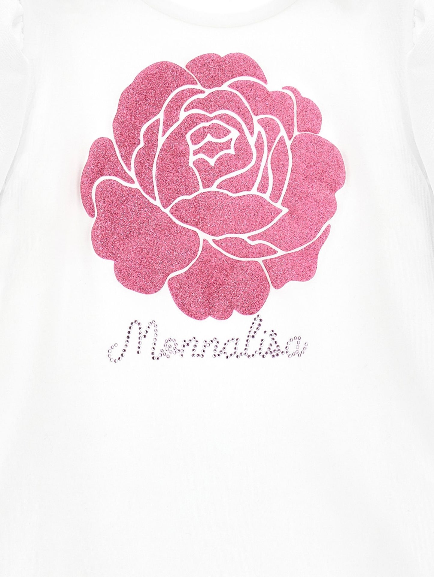 T-shirt with glitter rose