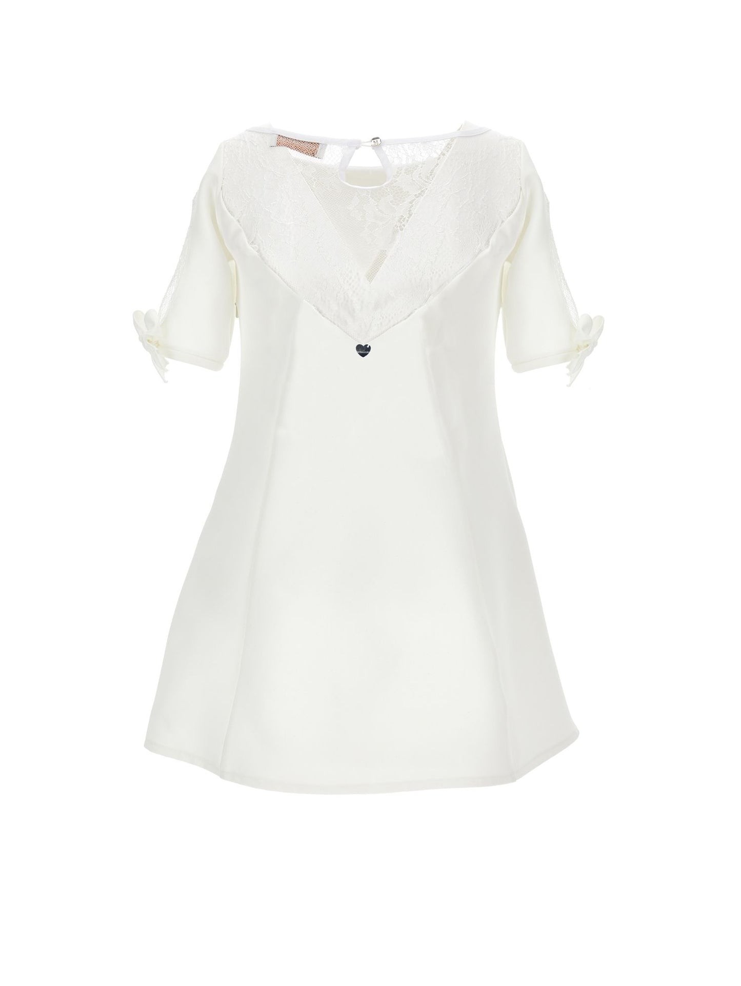 Abito crepe e pizzo
