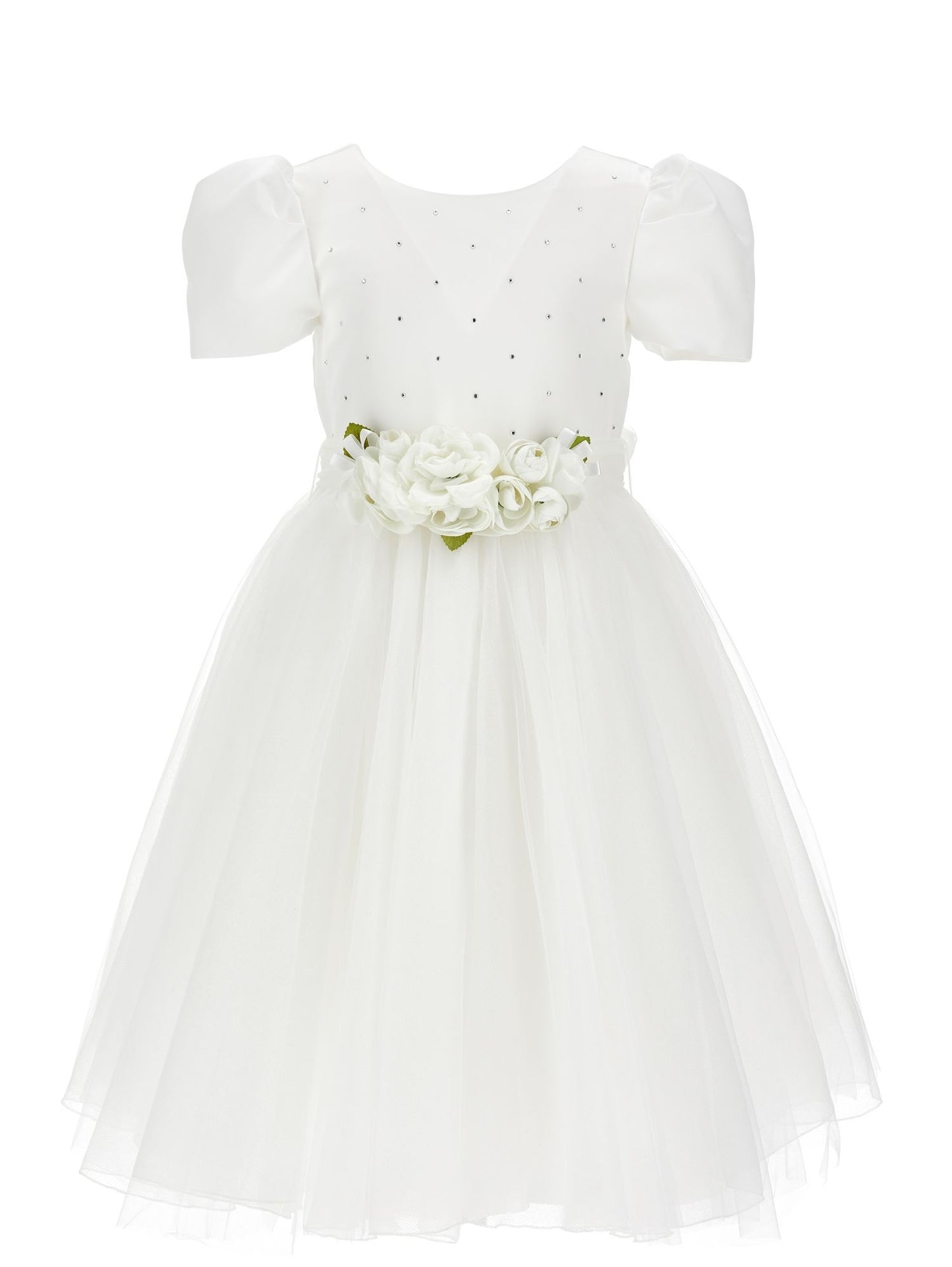 Duchesse Kleid aus Satin und Glitzertüll