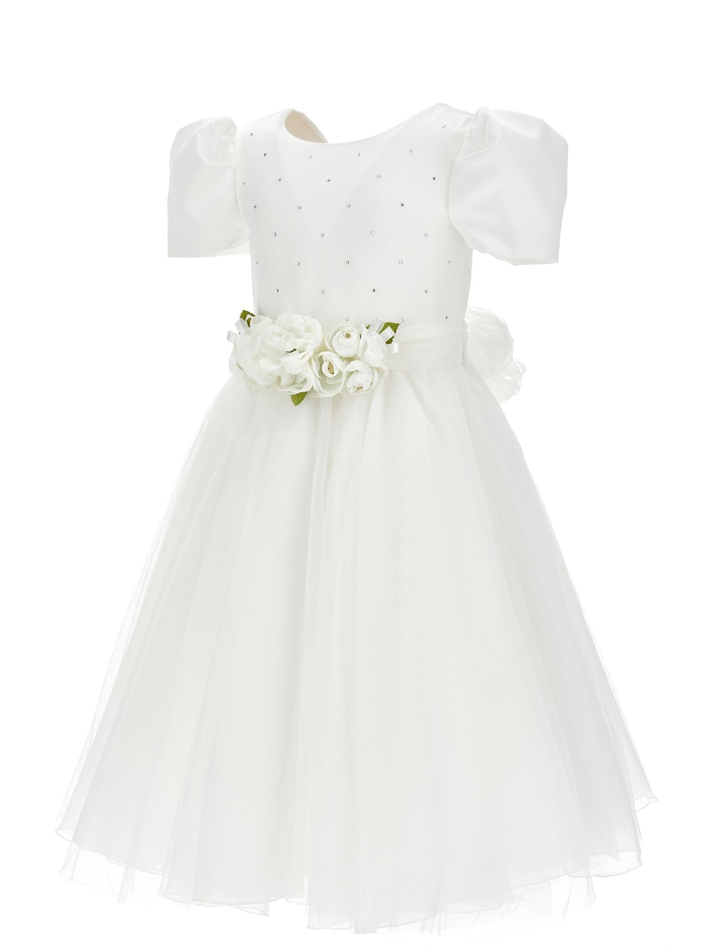 Duchesse Kleid aus Satin und Glitzertüll