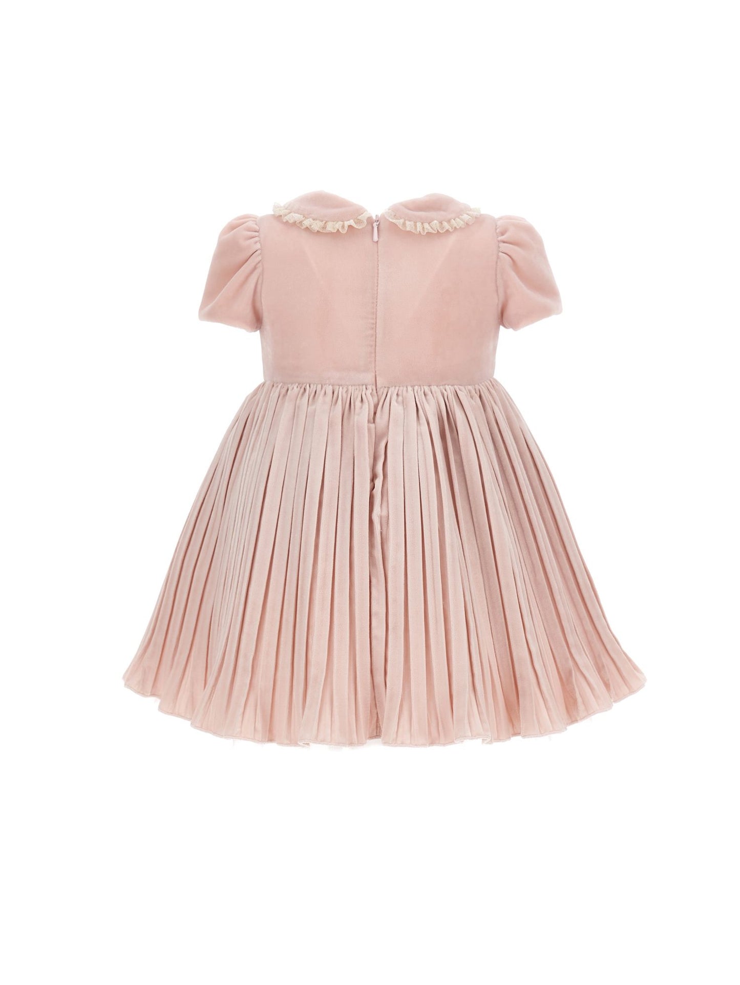 Abito velluto con tulle lurex