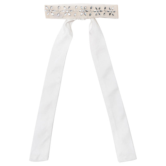 Rhinestone and bow collar