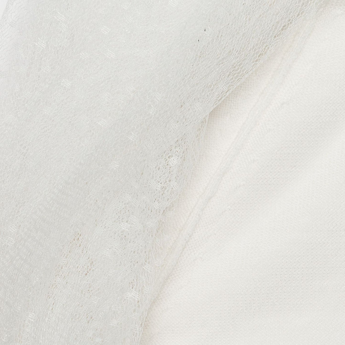 Cotton and tulle shrug
