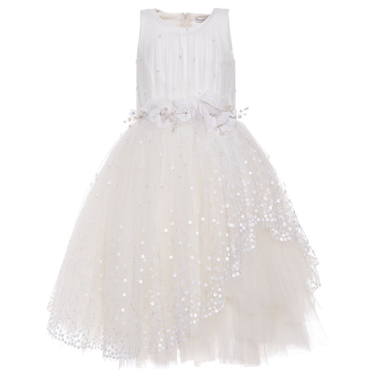 Dress with sequin embroidery