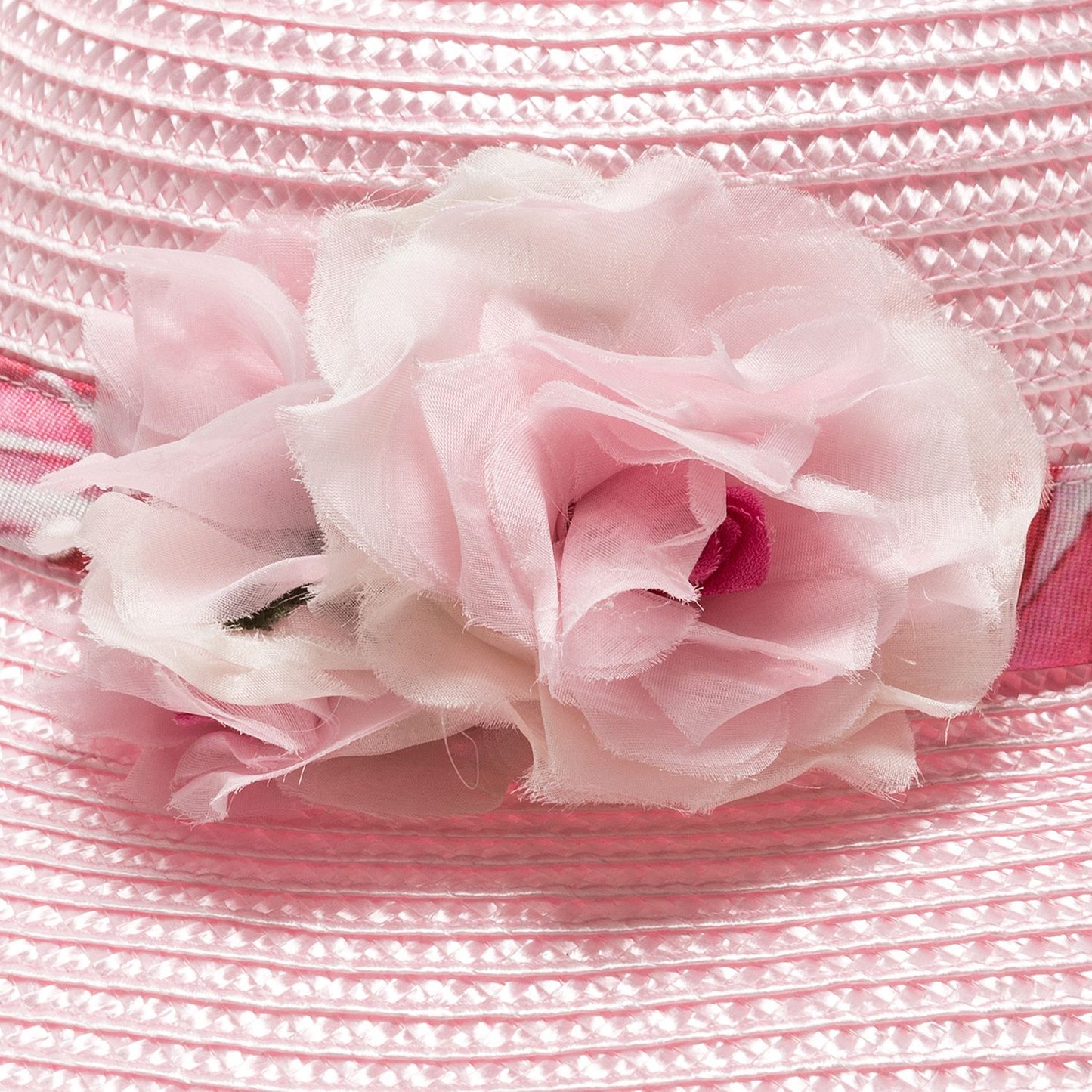 Straw hat with flowers
