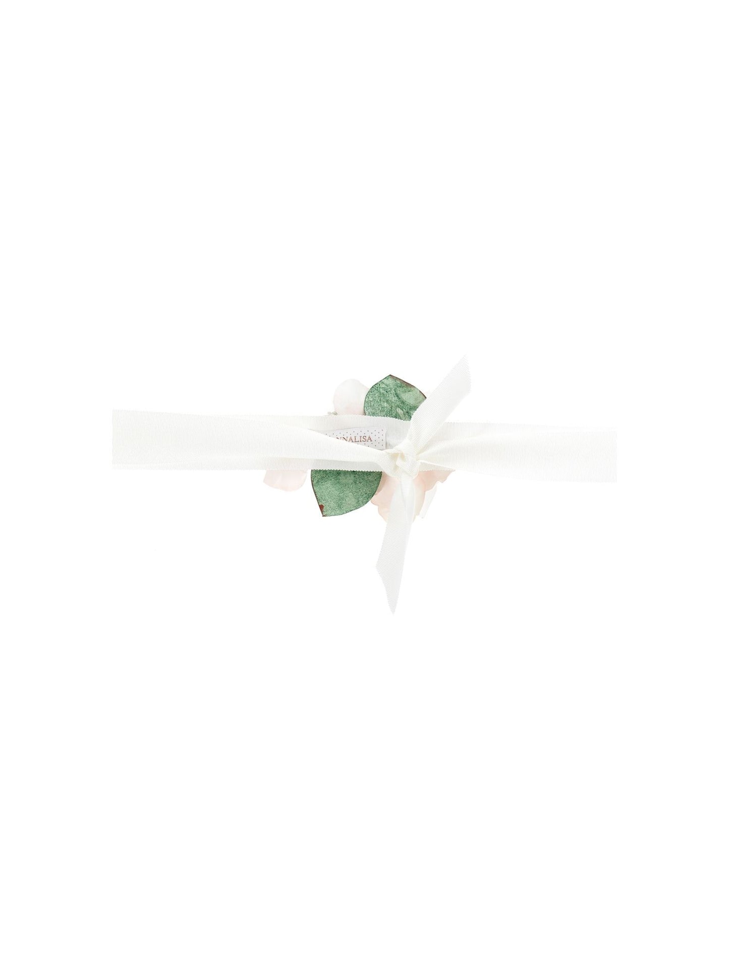 Ribbon belt with magnolias