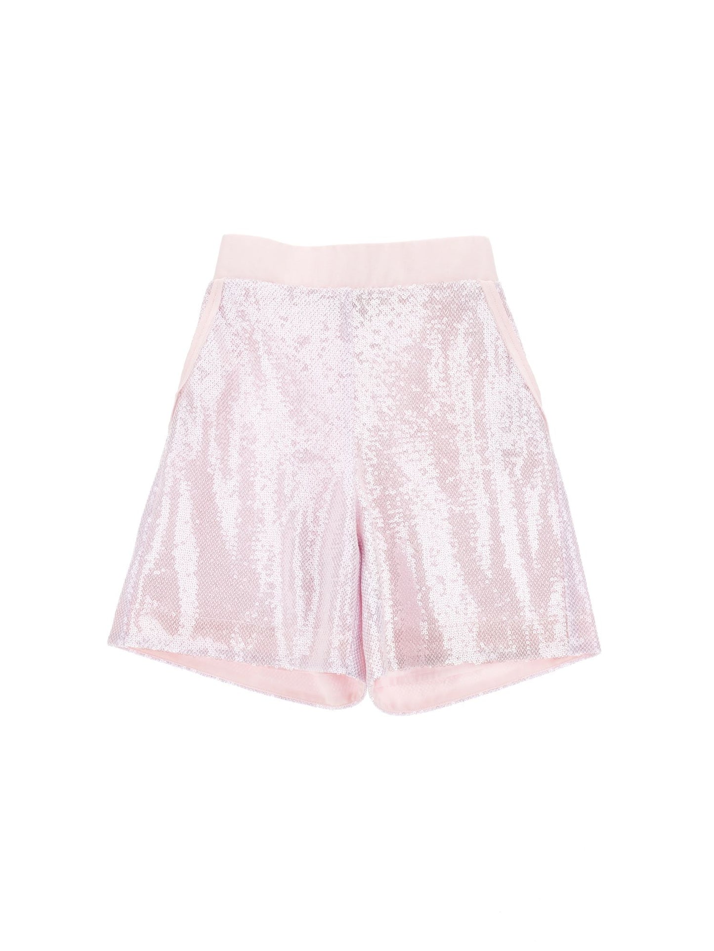 Elegant sequined Bermuda shorts