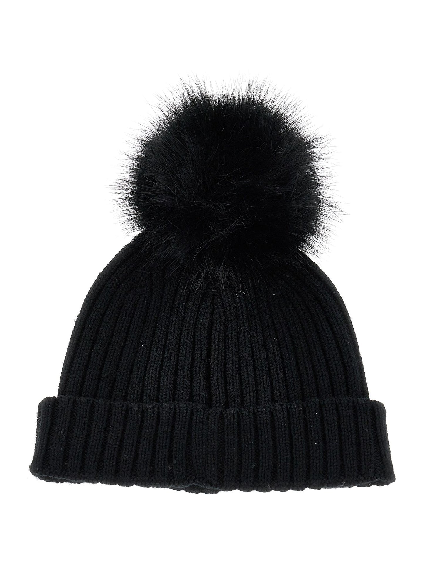 Wool blend hat with rhinestones