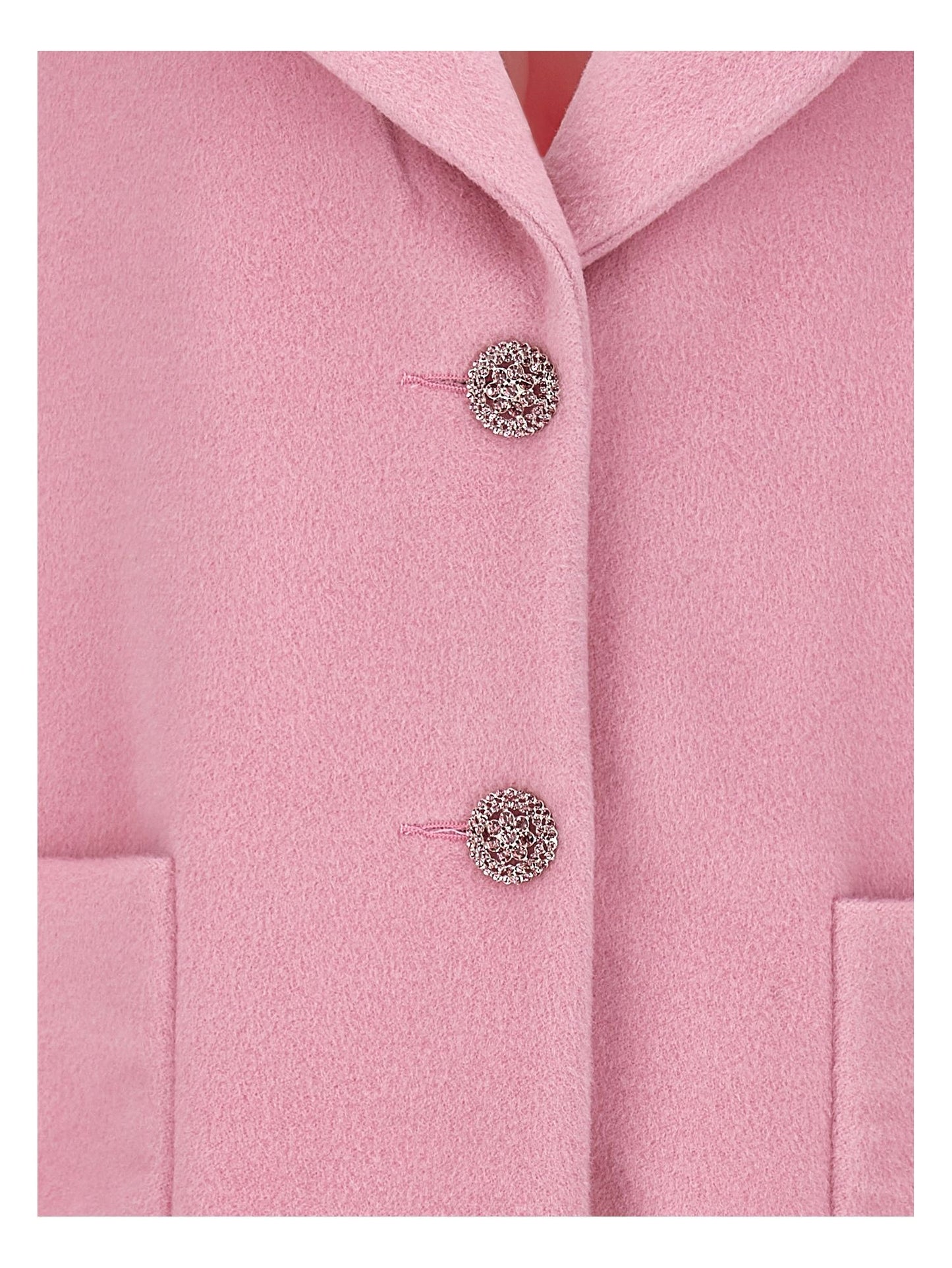 Coat with velour collar