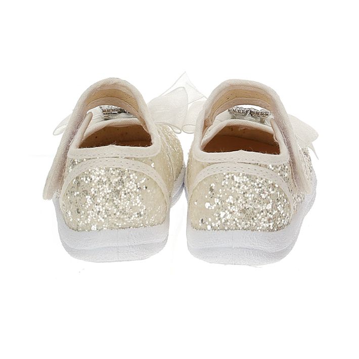 Ballerine bebè glitter e fiocco