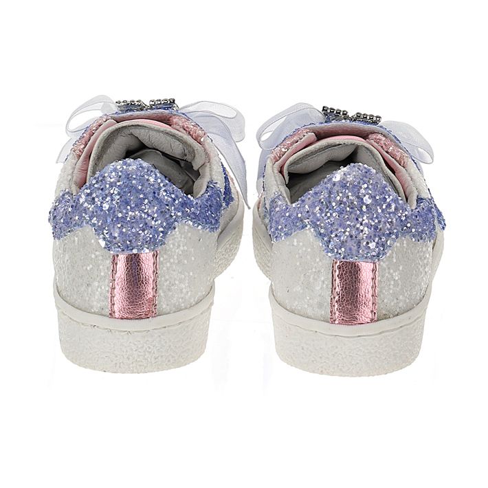 Girls' glitter and rhinestone sneakers