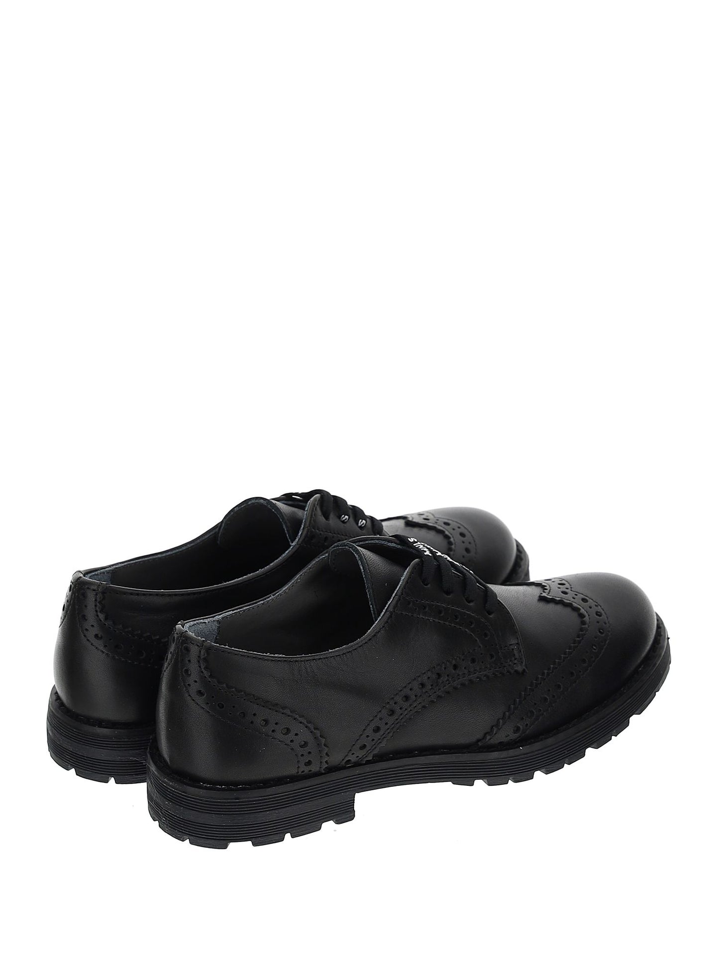 Derby in pelle con stringhe