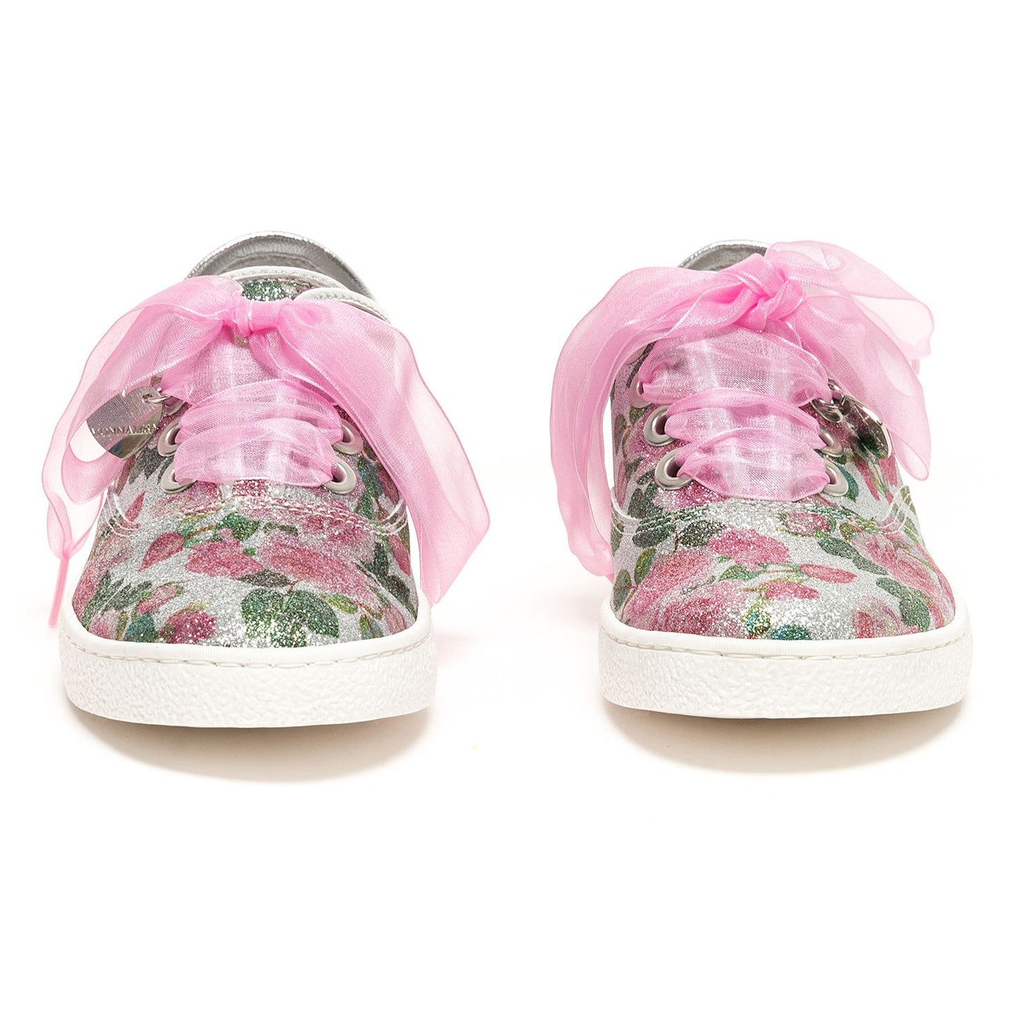 Pink lurex sneakers