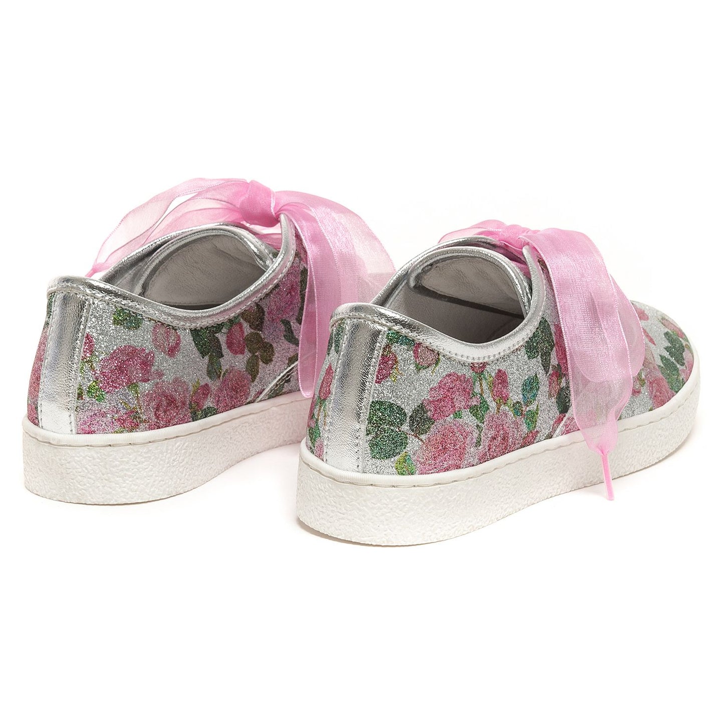 Pink lurex sneakers