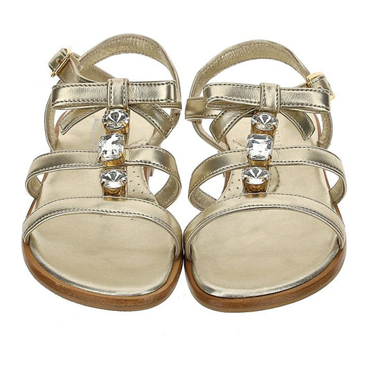 Jewel sandals with maxi bezels