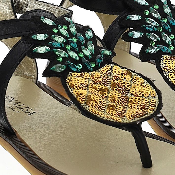 Sequin flip-flop sandal