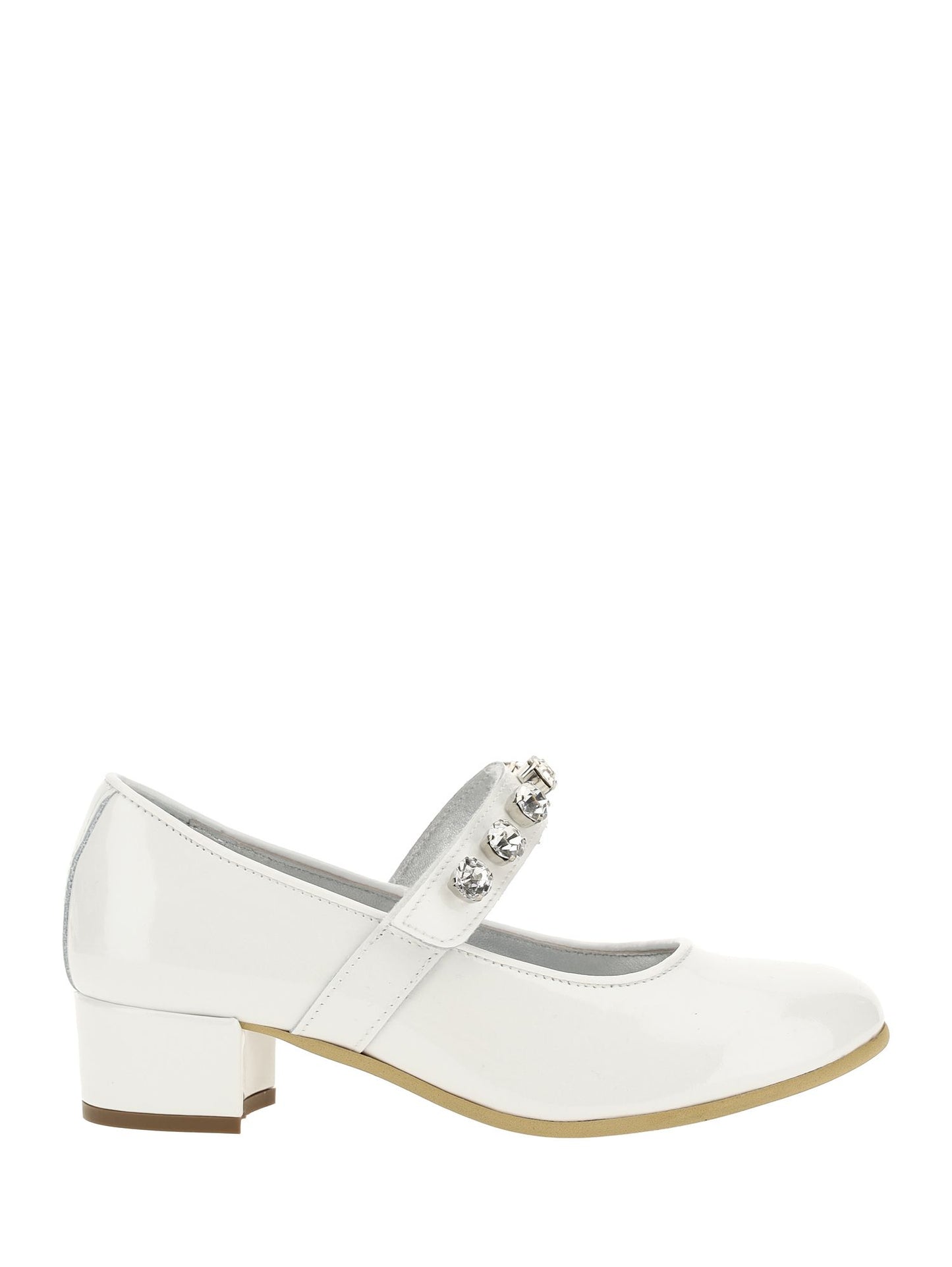 Pearly patent leather ballerinas