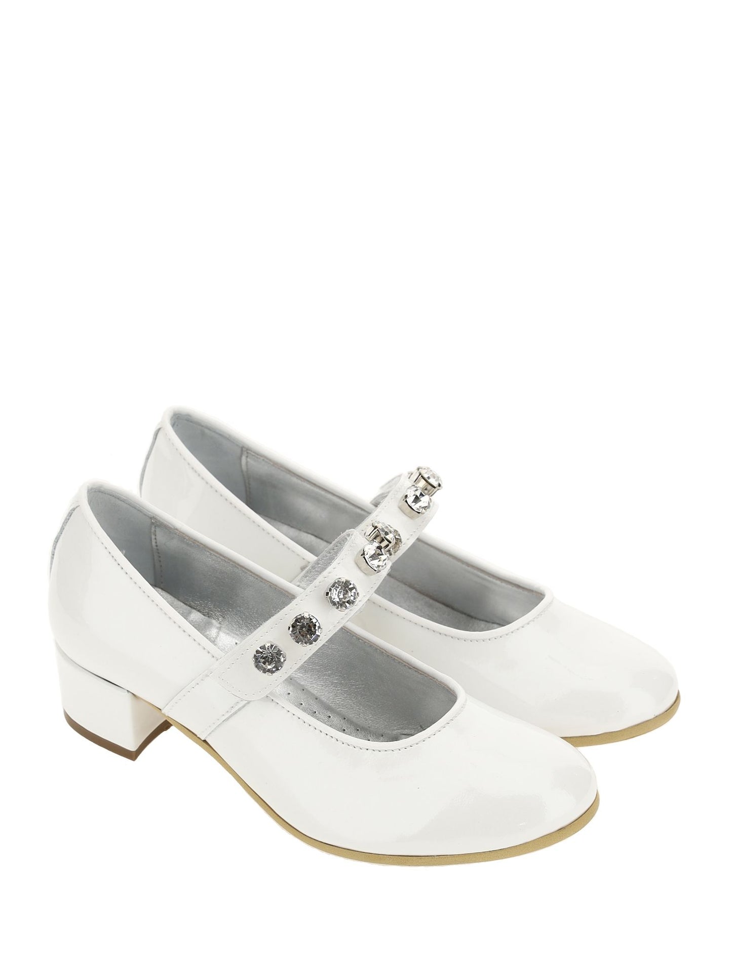 Pearly patent leather ballerinas