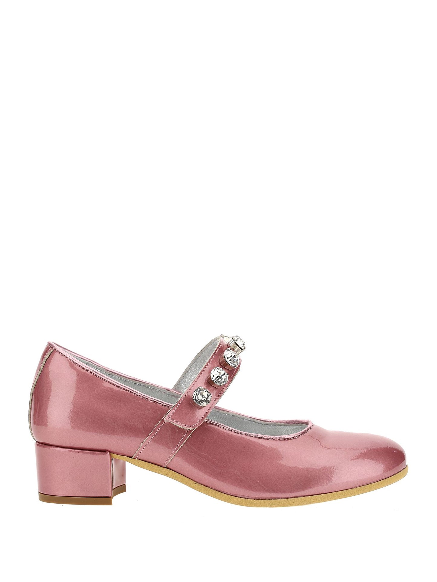 Pearly patent leather ballerinas