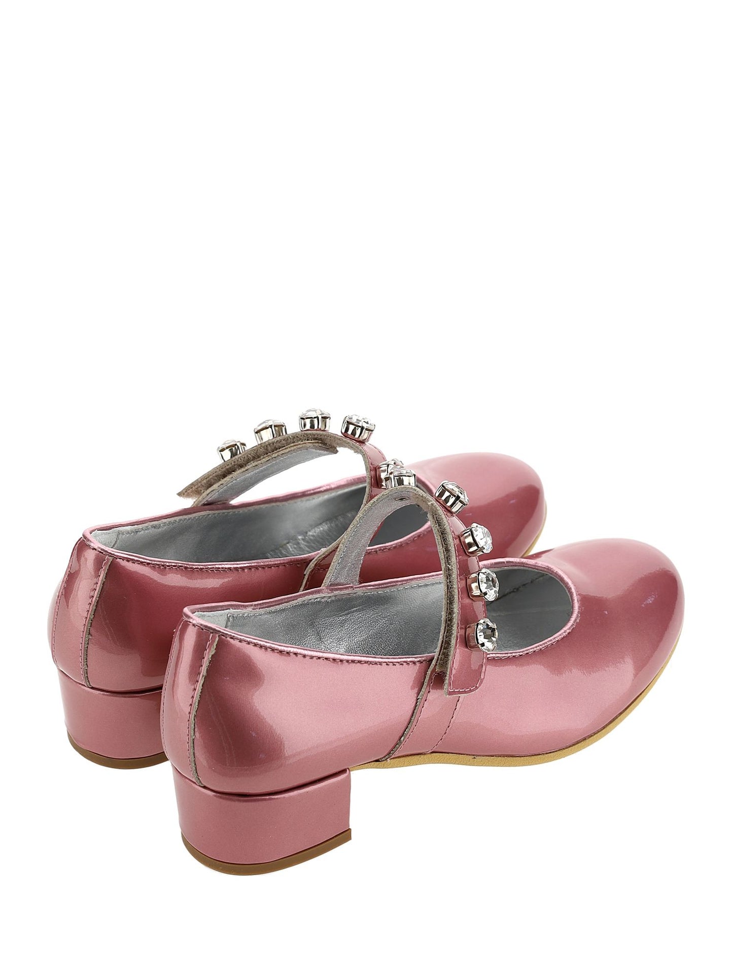 Pearly patent leather ballerinas