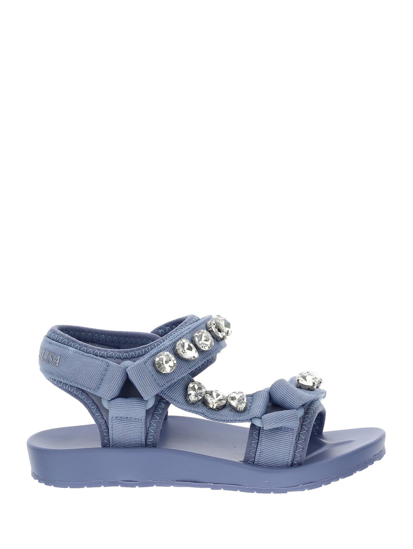Technical sandals with rhinestones