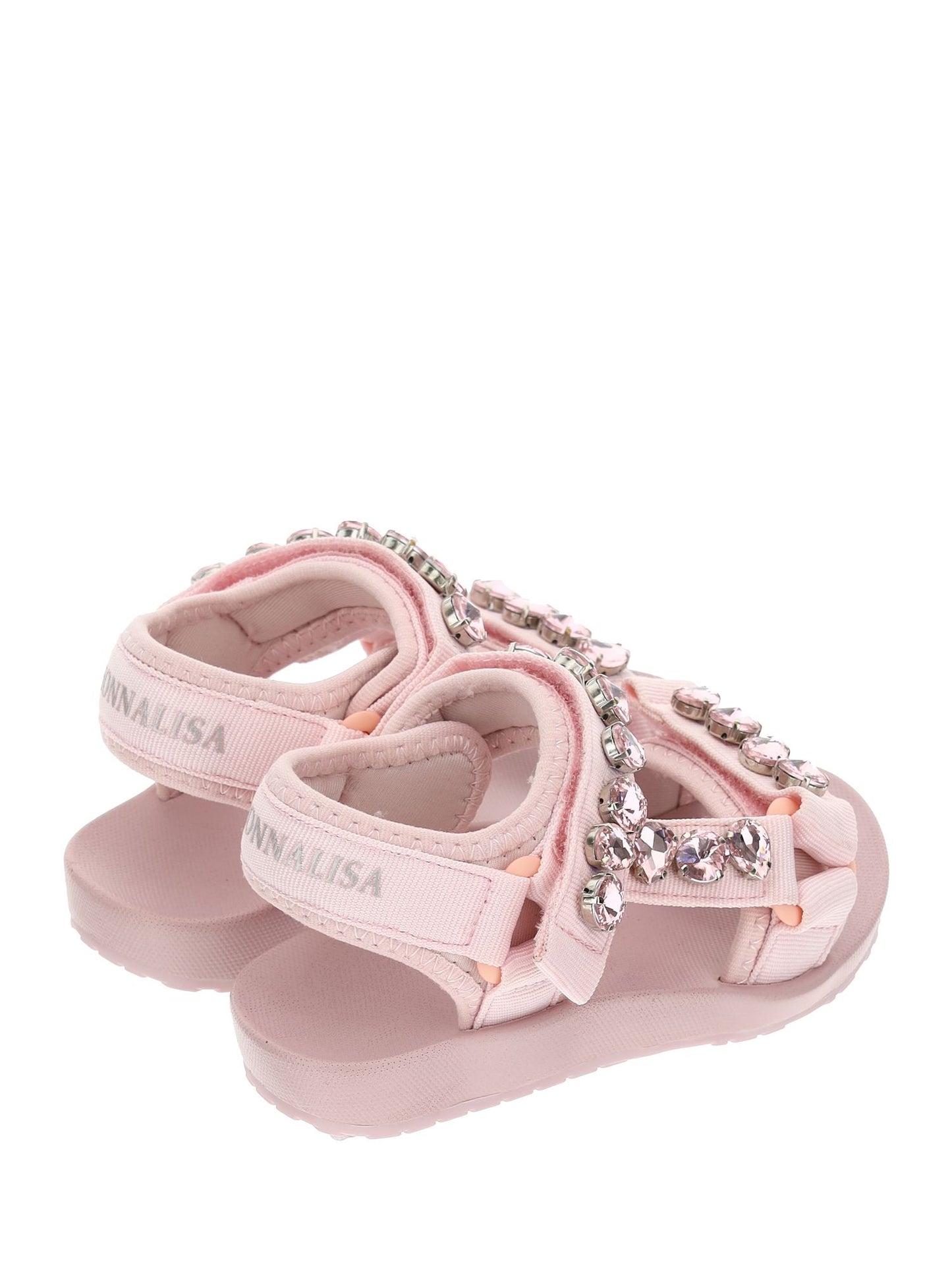 Technical sandals with rhinestones