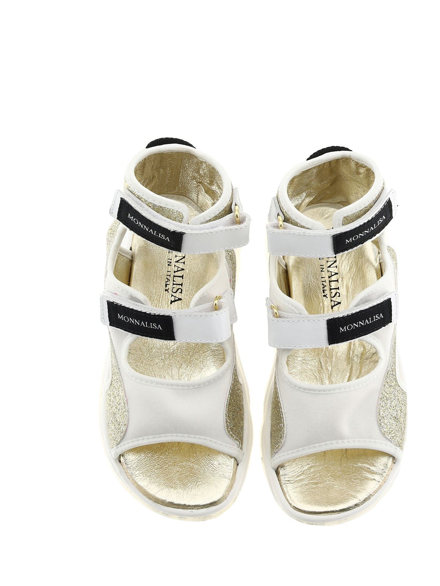 Fashion track glitter nappa sandals