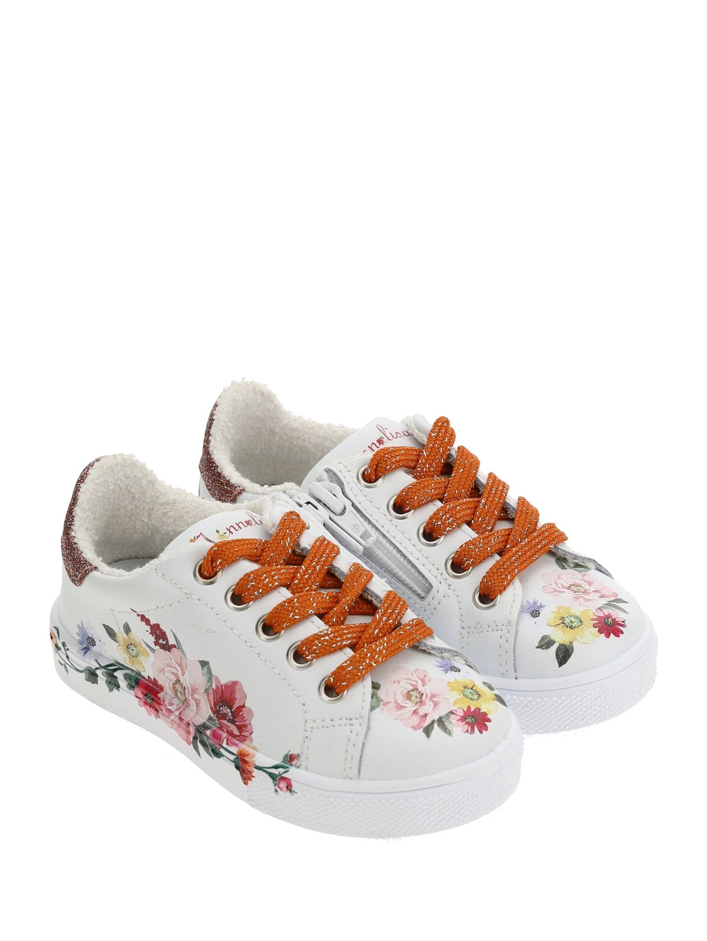 Sneakers leather flowers ramage