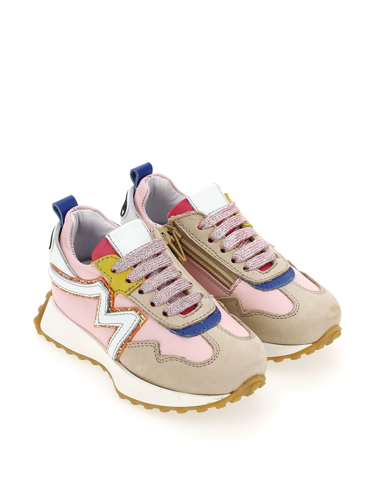 Nappa bumper running shoes