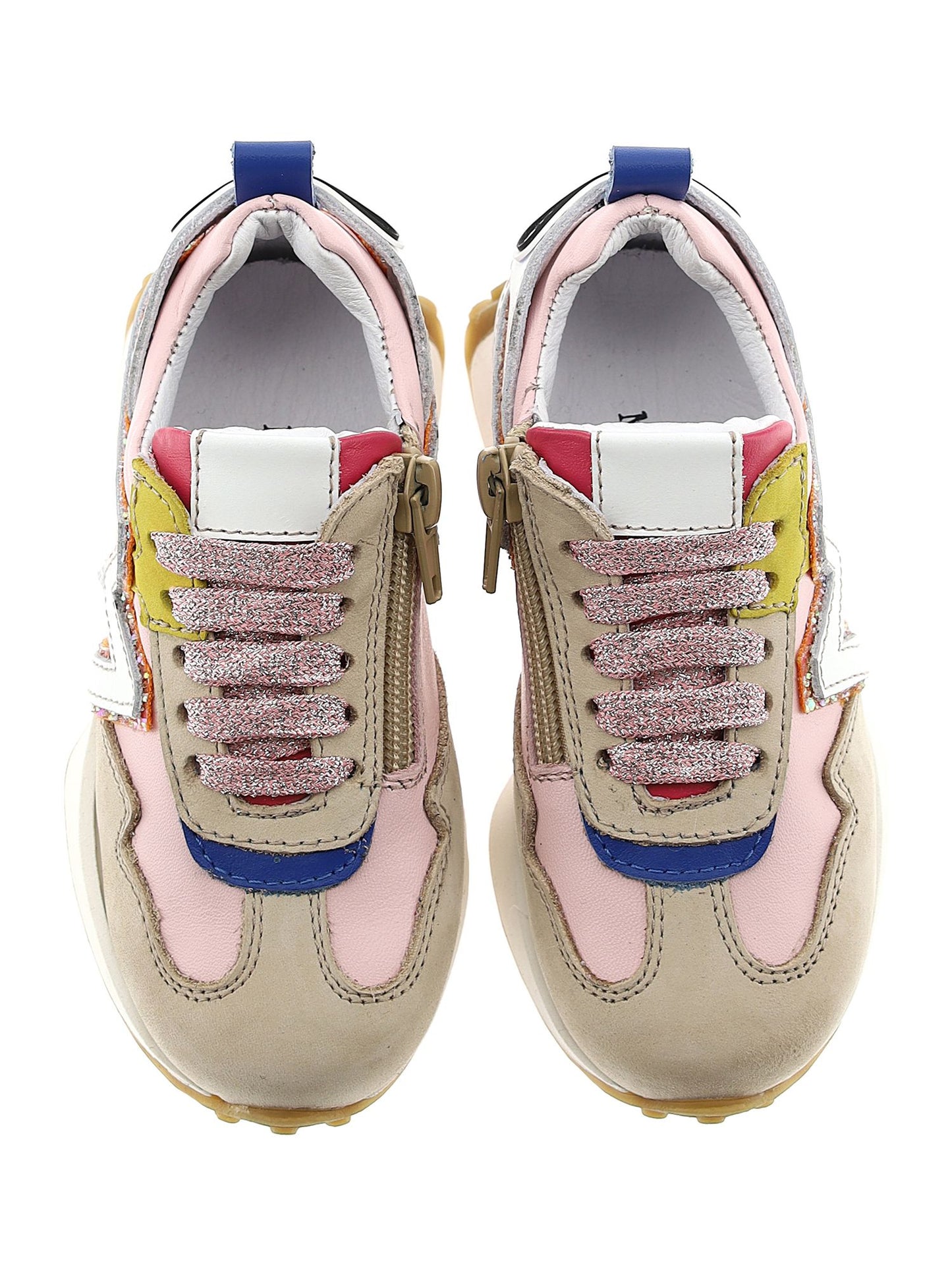 Nappa bumper running shoes
