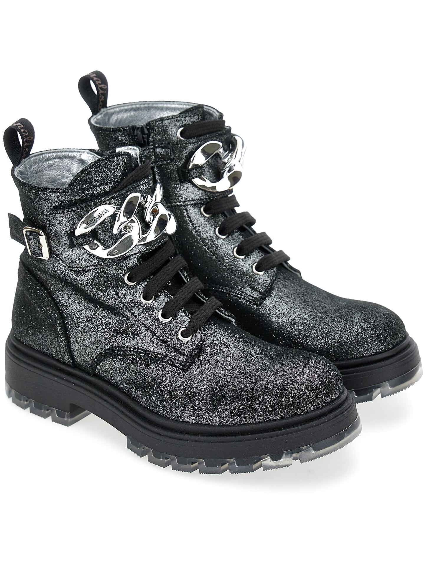 Glitter suede amphibians