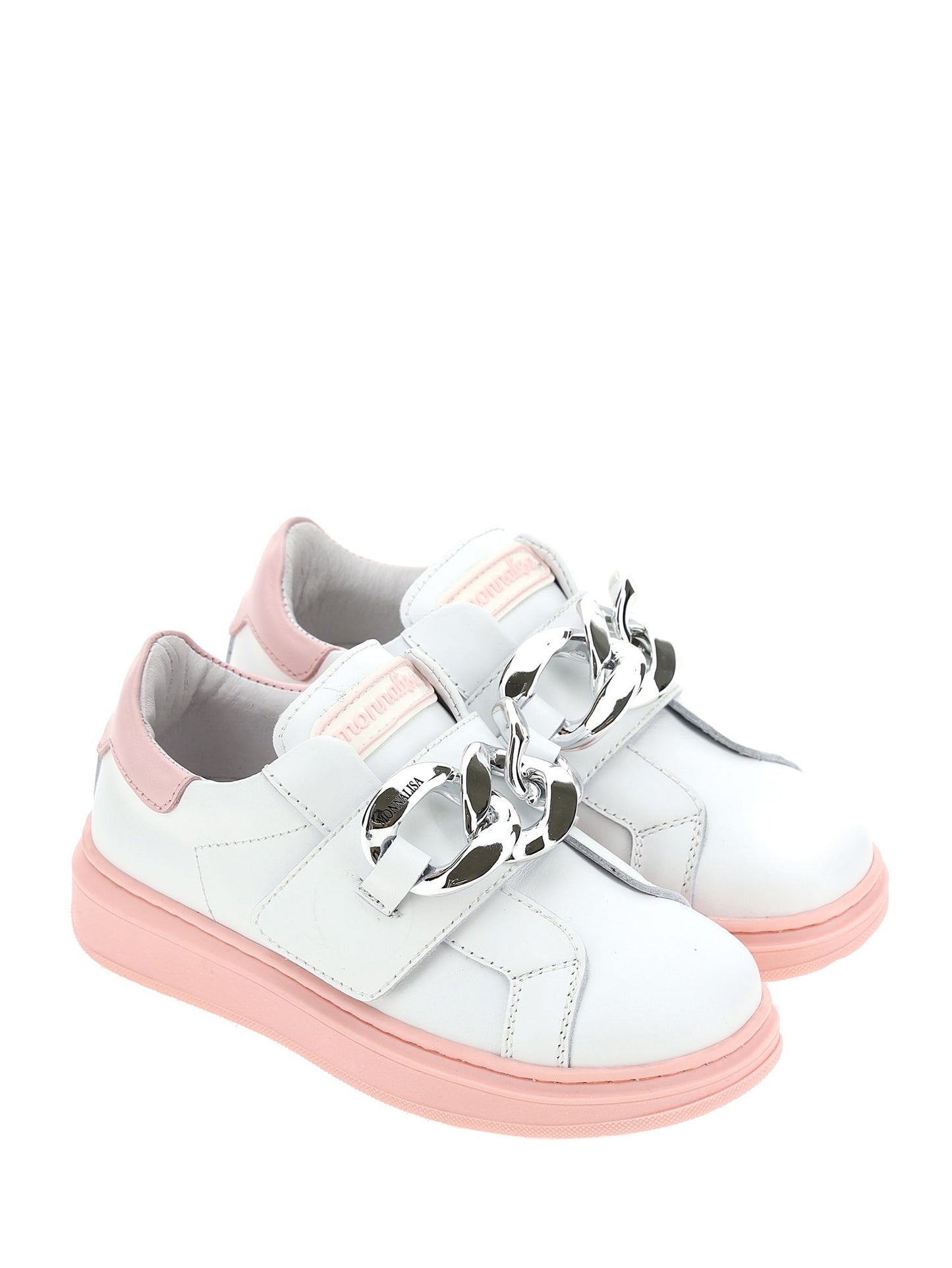 Nappa sneakers with chain